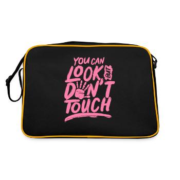 Tu peux regarder, mais ne touche pas les mains des doigts - Sac Retro - noir/or - Dos