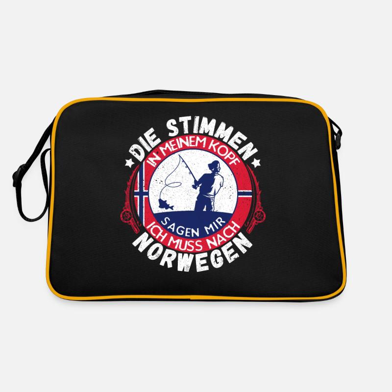 Angeln Norwegen Retro Tasche