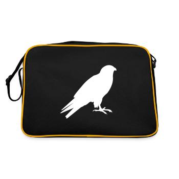 Oiseaux silhouette oiseaux - Sac Retro - noir/or - Dos