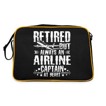 Retired pilot - Retro Bag - black/gold - Back