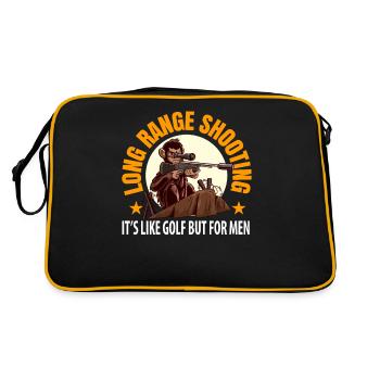 Sniper Monkey cadeau. - Sac Retro - noir/or - Dos