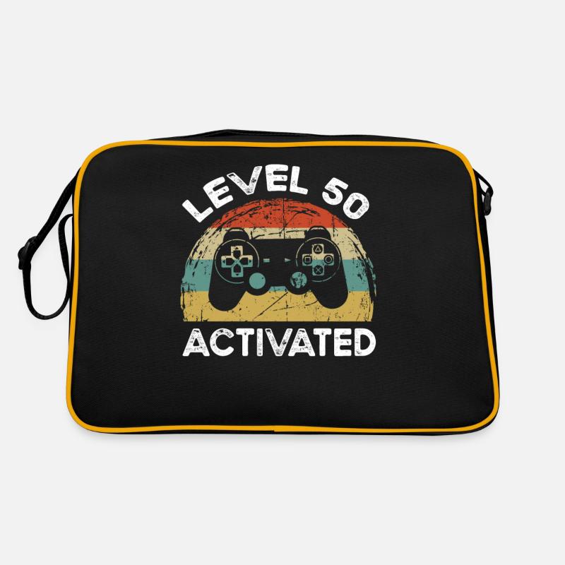 50th birthday - Retro Bag - black/gold