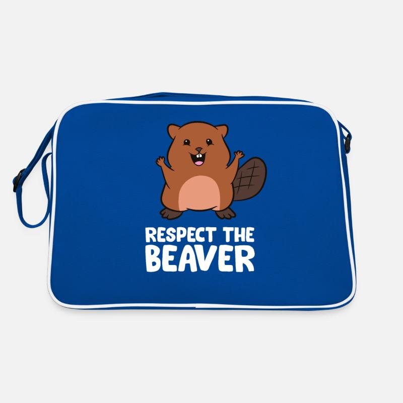 Respectez le castor Drôle de castor Sac Retro