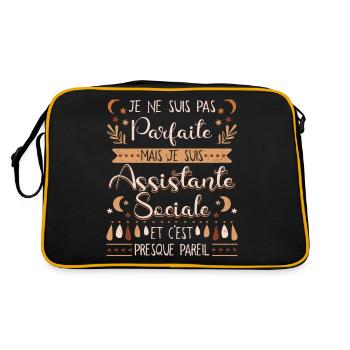 Assistante Sociale - Sac Retro - noir/or - Dos