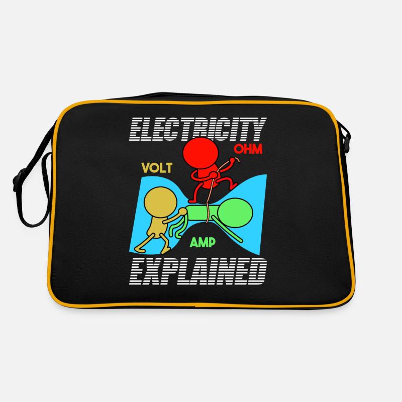 L’électricité explique | Volt Ohm Ampère Physicien Sac Retro