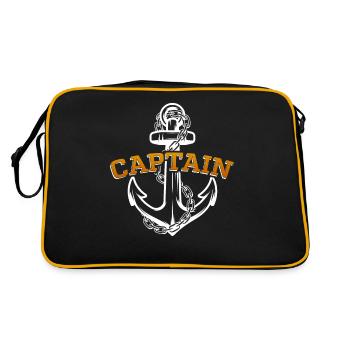 Yachting Voilier Bateau Capitaine Capitaine - Sac Retro - noir/or - Dos