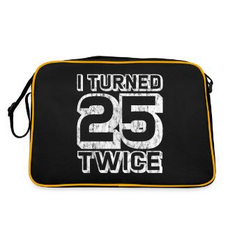 I Turned 25 Twice 3 - Sac Retro - noir/or - Dos