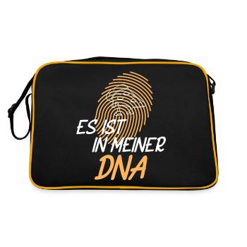 Pizzabäcker Pizza Backen Pizzaria - Retro Tasche - Schwarz/Gold - Hinten
