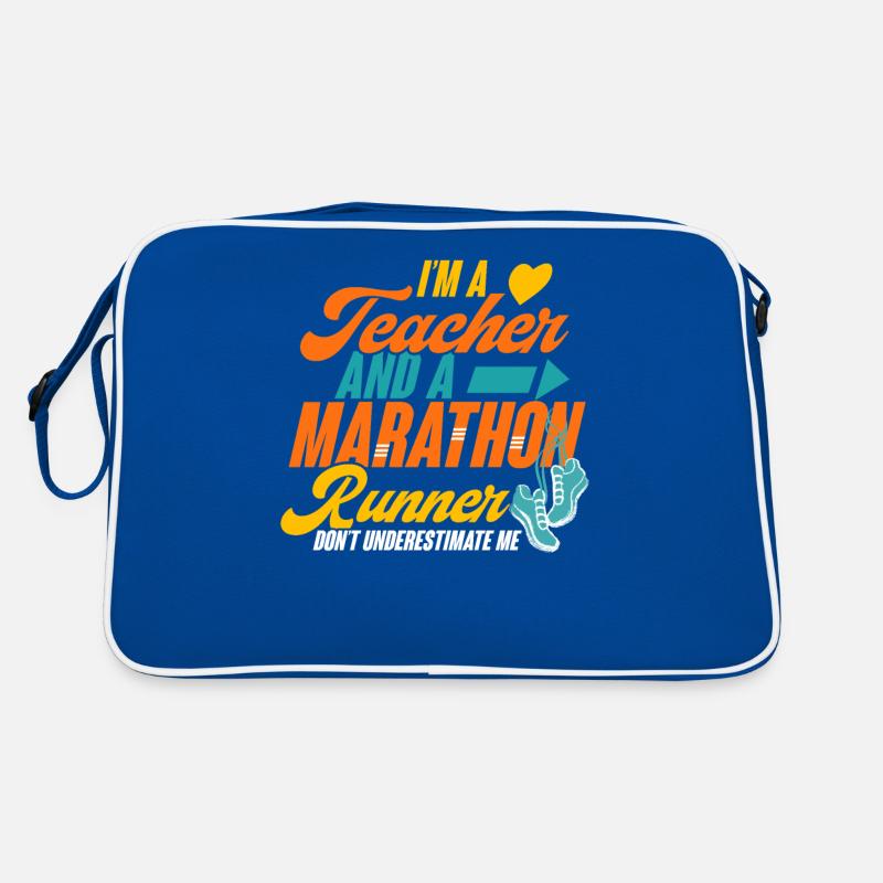 citations de coureurs Je suis un enseignant et un coureur de marathon Sac Retro