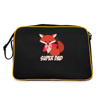 Super papa renard père - Sac Retro - noir/or - Dos
