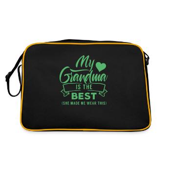 Ma grand-mère est la meilleure grand-mère grand-mère - Sac Retro - noir/or - Dos