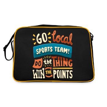 Go Cocal Sports Team Do The Thing Win The Points - Retro Bag - black/gold - Back