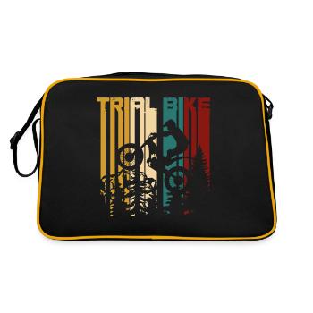 vintage moto trial - Retro Bag - black/gold - Back