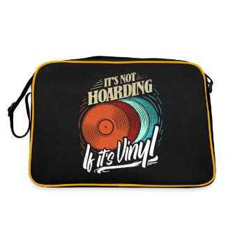 C’est Pas de la garde Si le vinyle est des plaques d’écharpe - Sac Retro - noir/or - Dos