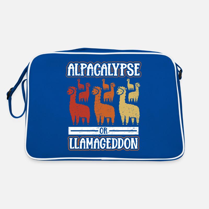 Llama Alpacalypse or Llamageddon Retro Bag