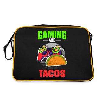 Jeux de hasard et tacos - Sac Retro - noir/or - Dos