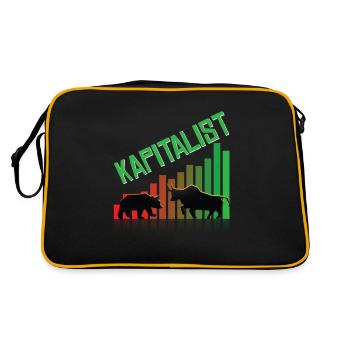Stock Exchange Shares Capitalist - Retro Bag - black/gold - Back