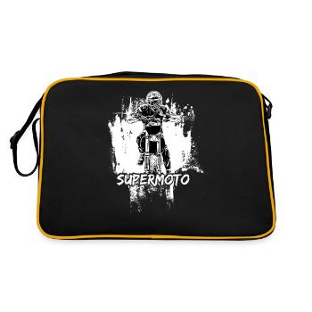 Supermoto / Supermotard / Supermoto Wheelie - Retro Bag - black/gold - Back