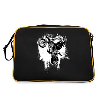 Supermoto / Supermotard / Supermoto Wheelie - Retro Bag - black/gold - Back