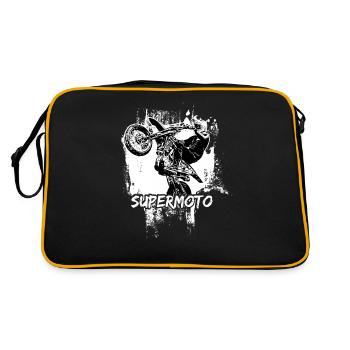 Supermoto / Supermotard / Supermoto Wheelie - Retro Bag - black/gold - Back