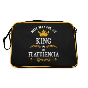 Roi de Flatulenzia - Pets - Sac Retro - noir/or - Dos