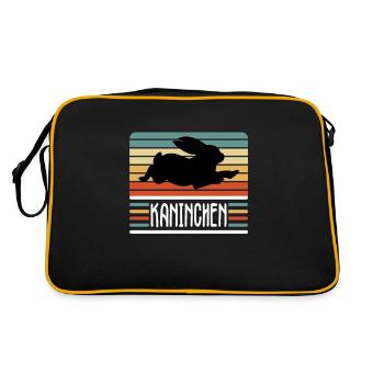 Rabbit Retro Rabbit Rabbit Lover Hasi - Retro Bag - black/gold - Back