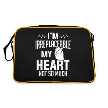 I Am Irreplaceable Heart Surgery Survıvor - Retro Bag - black/gold - Back