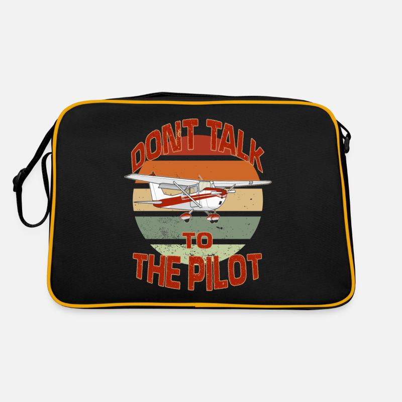 Retro Pilot Model Airplane Hobby Pilot Flyer Retro Bag