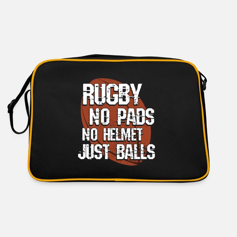 Rugby Rugby - Retro Tasche - Schwarz/Gold