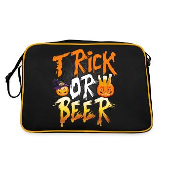Halloween Trick Or Beer - Retro Bag - black/gold - Back