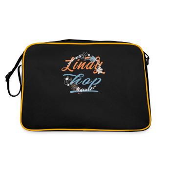 Lindy Hop Do The Hop Swing Tanz - Retro Tasche - Schwarz/Gold - Hinten