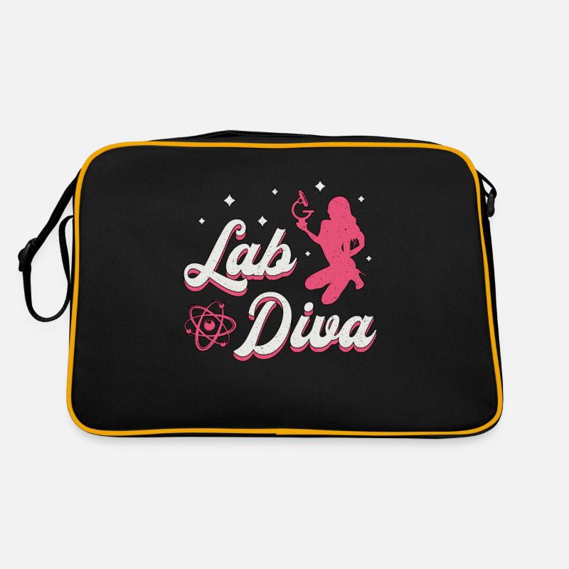 Labortechniker Labor Lab Diva Chemie Geschenk Retro Tasche