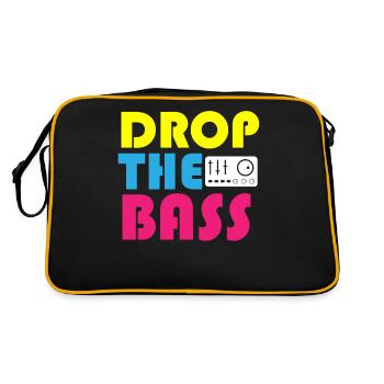 Drop the Bass Drum and Basse musique DJ - Sac Retro - noir/or - Dos