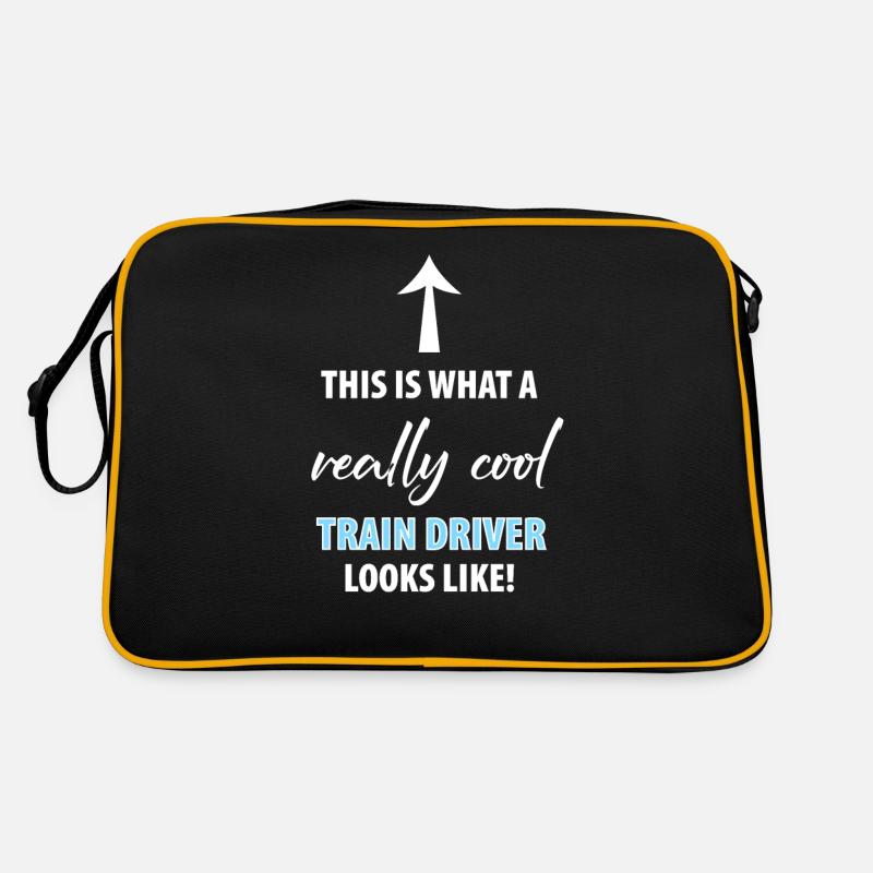 Train Railway Railway Trains Train drivers Retro Bag