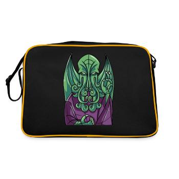 Cthulhu Myth Church Church Cadeau d’art - Sac Retro - noir/or - Dos