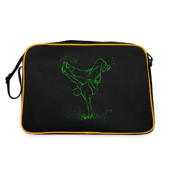 Vintage Breakdancing Bboying Kids No1 Dance - Retro Bag - black/gold - Back