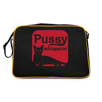 Pussy Whisperer Cats Whisperer - Retro Bag - black/gold - Back