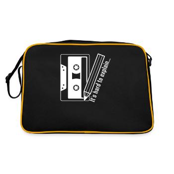 Cassette and pencil shirt - Retro Bag - black/gold - Back