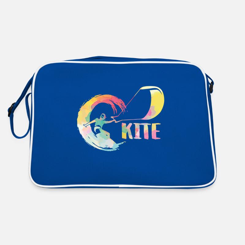 Kite Kiteboarding Kitesurfer Geschenk Retro Tasche