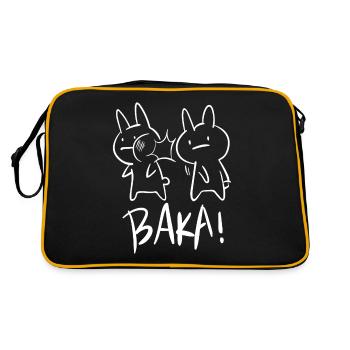 Kawaii Baka Gifles rabbit pour otakus, Anime - Sac Retro - noir/or - Dos