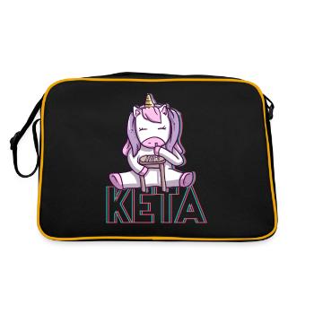 La drogue de la kétamine licorne Drôle Techno - Sac Retro - noir/or - Dos