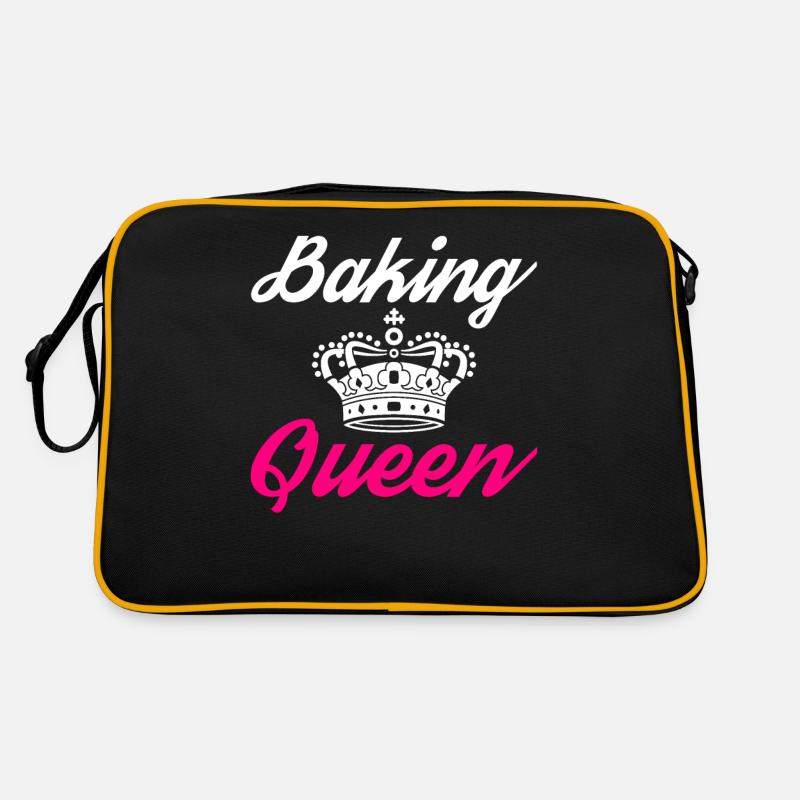Baking Queen - Retro Tasche - Schwarz/Gold