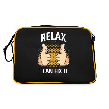 Relax I Can Fix It Père Peut Tout Réparer - Sac Retro - noir/or - Dos
