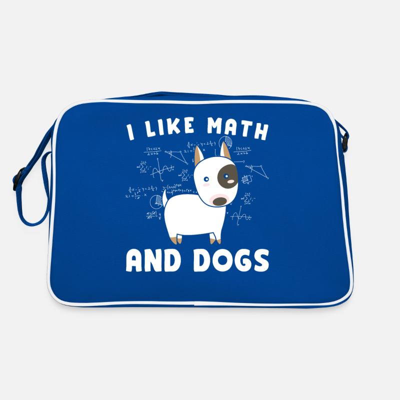 I love math and dogs math Retro Bag