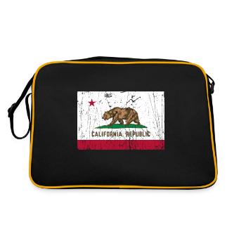 California Republic Summer Sun Palms Beach Cali - Retro Bag - black/gold - Back