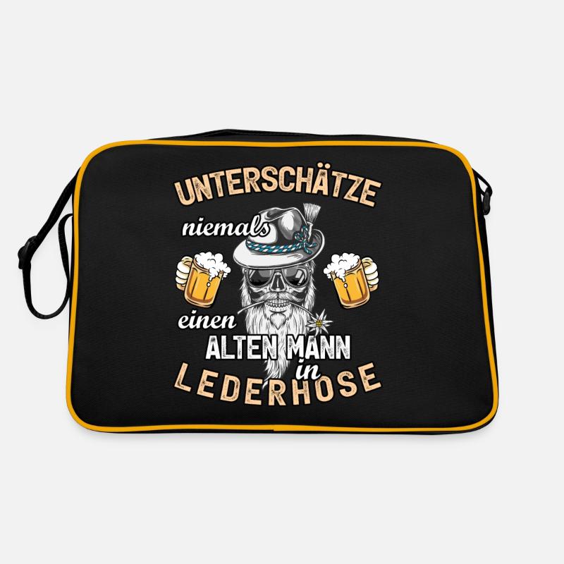 Alter Mann Lederhose Ersatz Tracht Retro Tasche