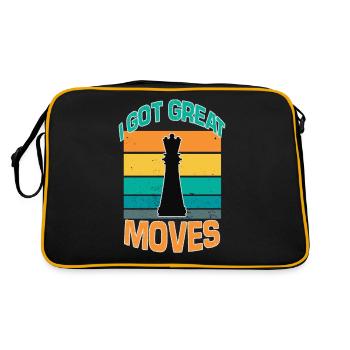 Board Game Chess Tactician Chess Game Chess - Retro Bag - black/gold - Back
