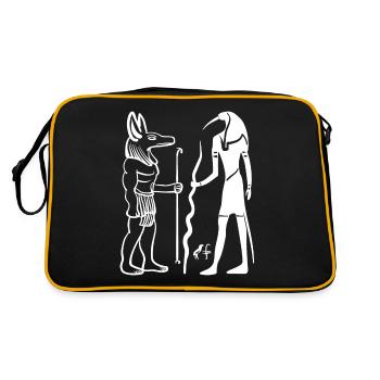 Osiris - Retro Tasche - Schwarz/Gold - Hinten