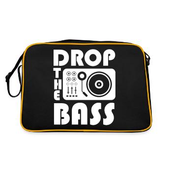 Drop the Bass Drum and Basse musique DJ - Sac Retro - noir/or - Dos