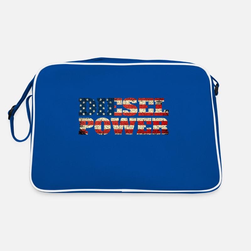 Diesel Power Rolling Coal US Flag Retro Bag